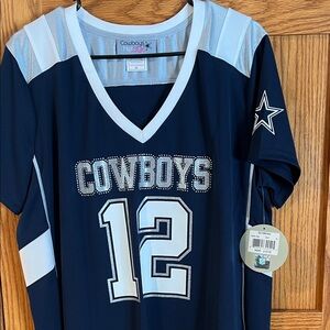 NFL Cowboys Navy Blue Friar Jersey